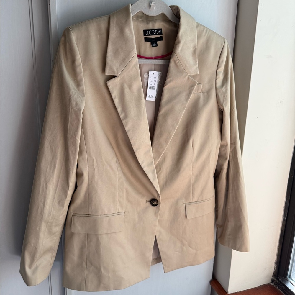 J. Crew Willa blazer in lightweight chino Size 10 NWT - Picture 2 of 8